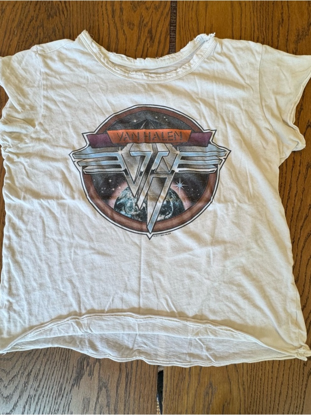 Van Halen Cream‎ Logo Graphic 1979 World Tour Tee Small Soft Distressed